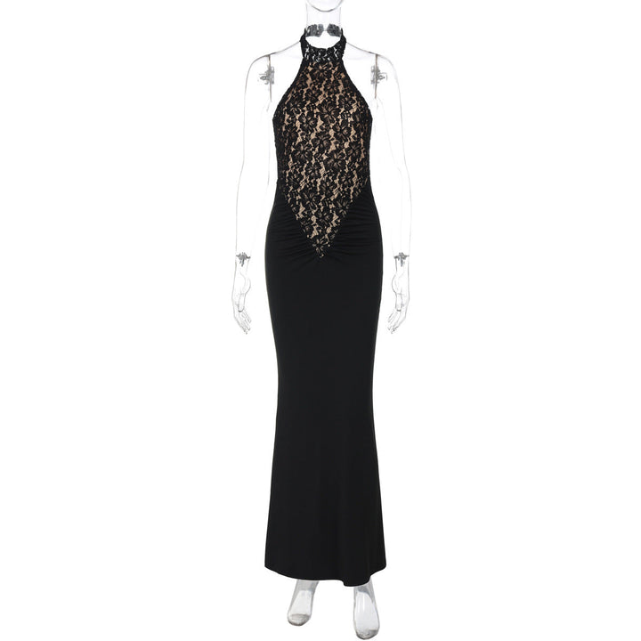 Evie Sharpe | Lace Halterneck Maxi Dress For Women