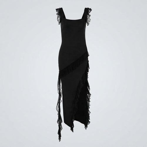 Adelaide Cross | Formal Ruffle Maxi Dress For Women