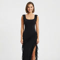 Adelaide Cross | Formal Ruffle Maxi Dress For Women