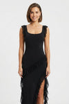 Adelaide Cross | Formal Ruffle Maxi Dress For Women