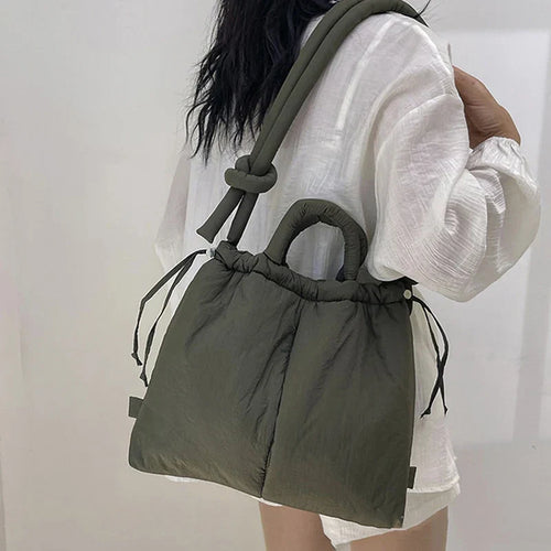 Adeline | Women’s Quilted Puffer Handbag with Compartments