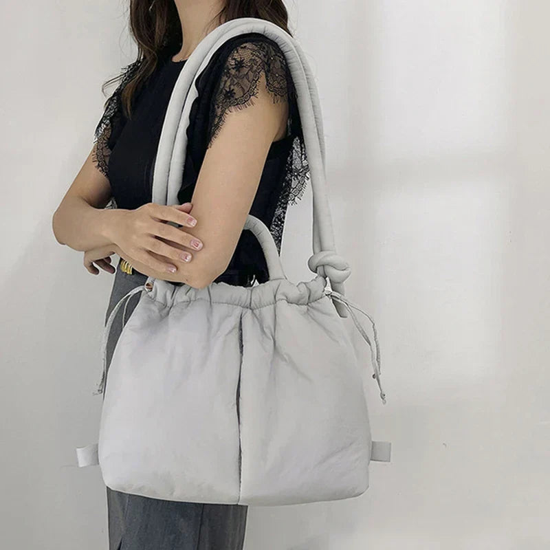 Adeline | Women’s Quilted Puffer Handbag with Compartments