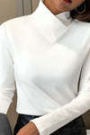 Adrienne | Women's Mock Turtleneck Long Sleeve Top