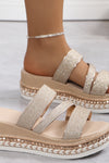 Ayala | Women’s Glitter Straps Sandals with Cushioned Sole