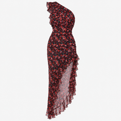 Alice Walker | Floral Ruffle Maxi Dress For Women