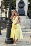 Niamh™ | Elegant Embroidered Deep V Sleeveless Dress