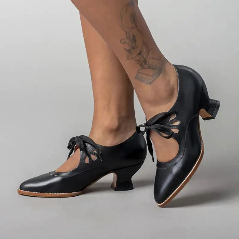 Dymphy | Women’s Heel Sandals with Bow Detail