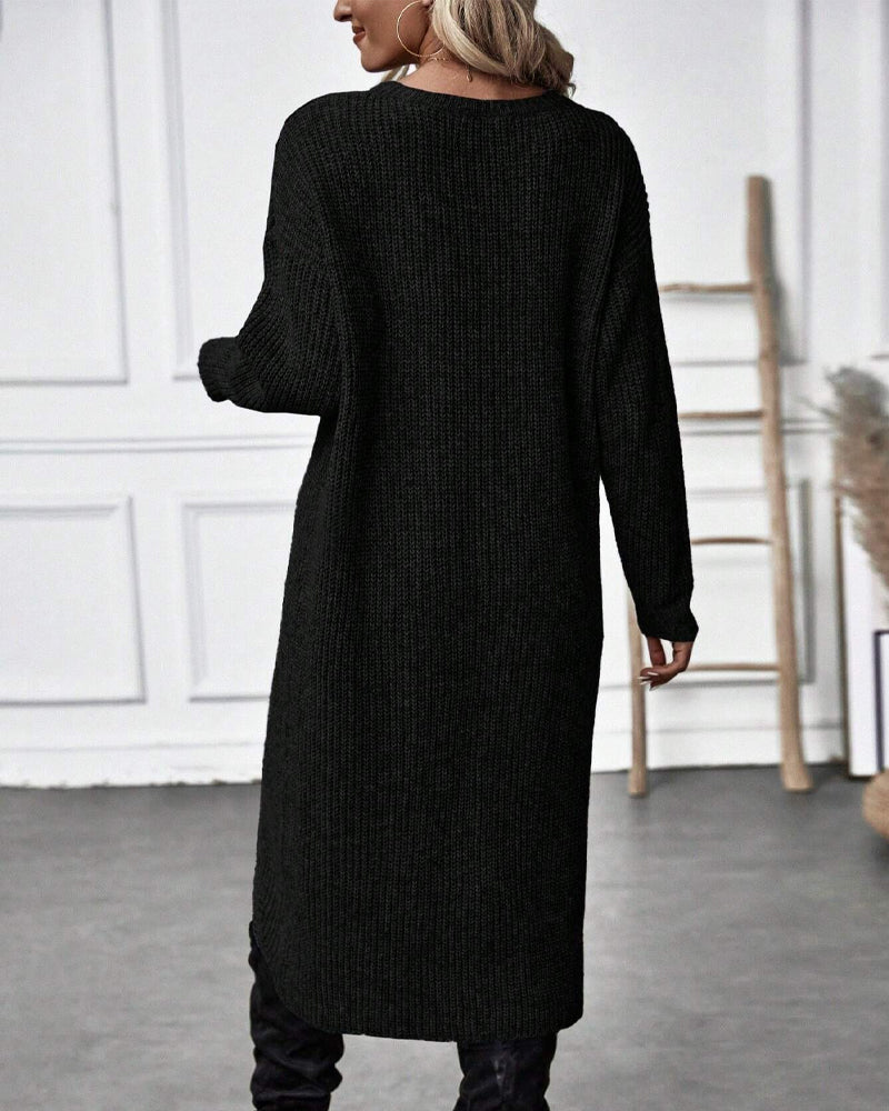 Artemis | Women’s Asymmetrical Tunic Sweater with Diagonal Hem