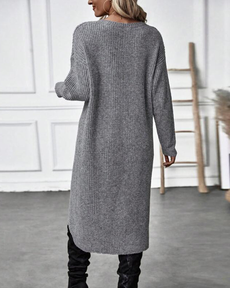Artemis | Women’s Asymmetrical Tunic Sweater with Diagonal Hem