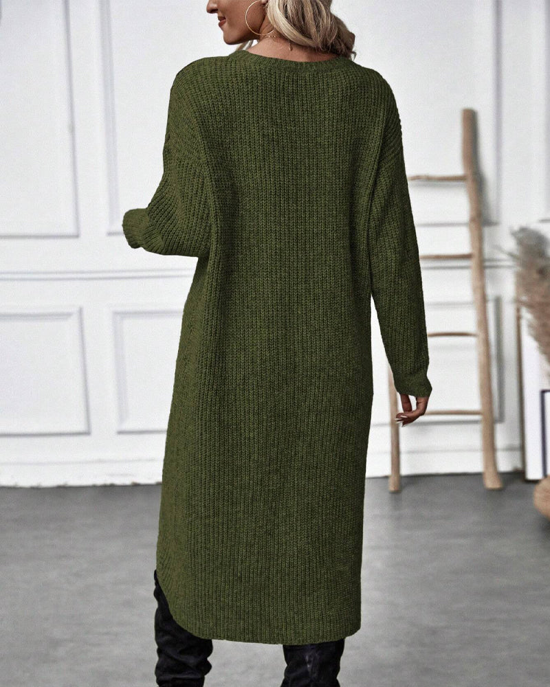 Artemis | Women’s Asymmetrical Tunic Sweater with Diagonal Hem
