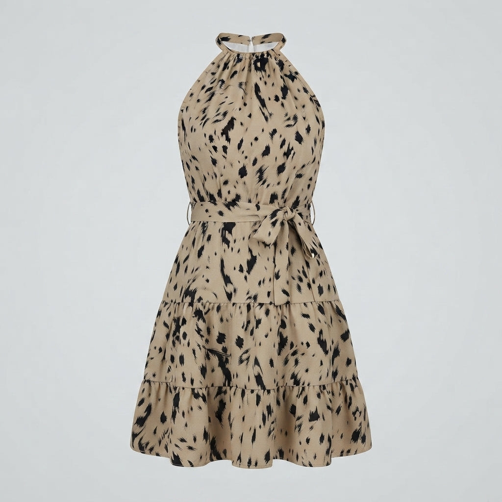 Ashleigh King | Leopard Print Summer Dress For Women