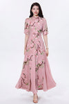 Ashleigh Williams | Floral Print Maxi Races Dress For Women