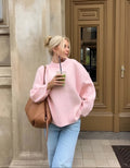 Astoria | Women’s Oversized Crew Neck Sweater with Ribbing