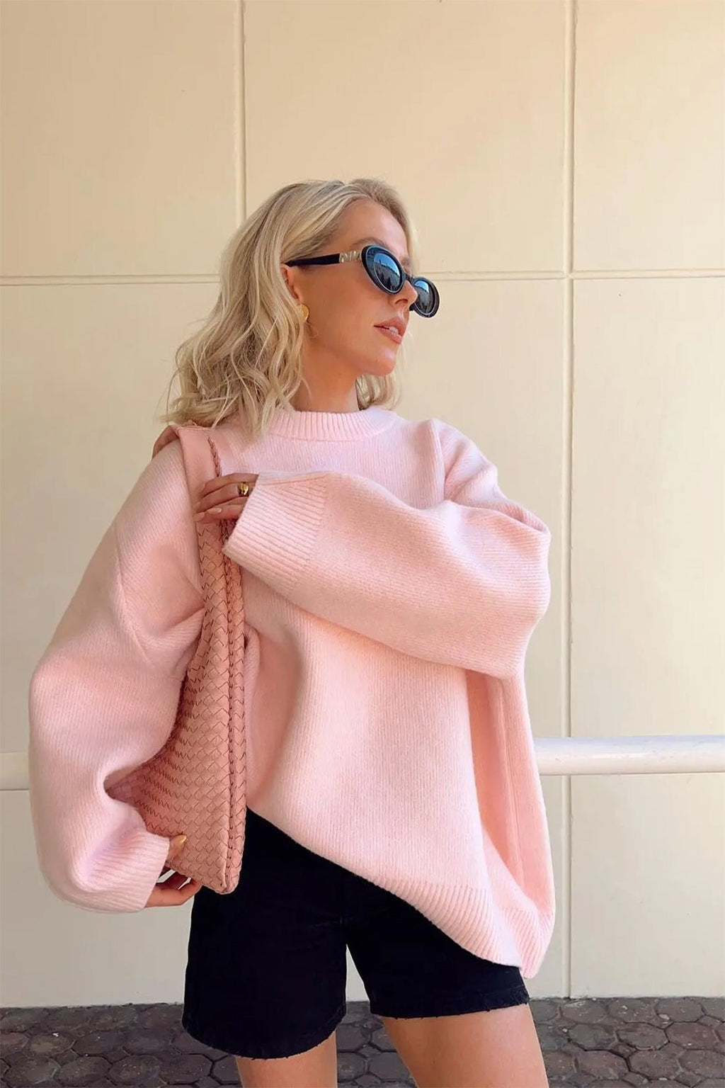 Astoria | Women’s Oversized Crew Neck Sweater with Ribbing