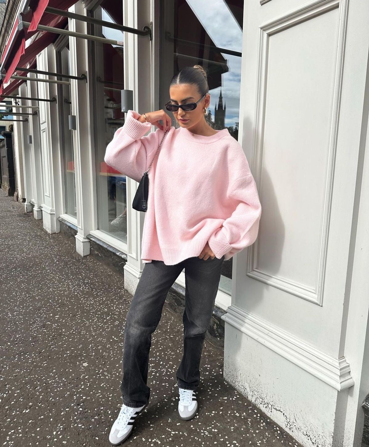 Astoria | Women’s Oversized Crew Neck Sweater with Ribbing