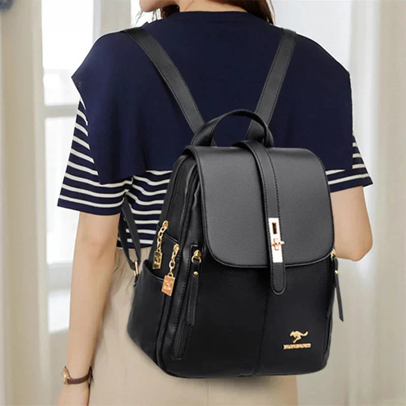 Alisa | Women’s Hide Backpack with Sleek Silhouette