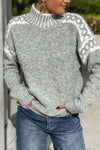 Azalea | Women's Mock Neck Long Sleeve Sweater