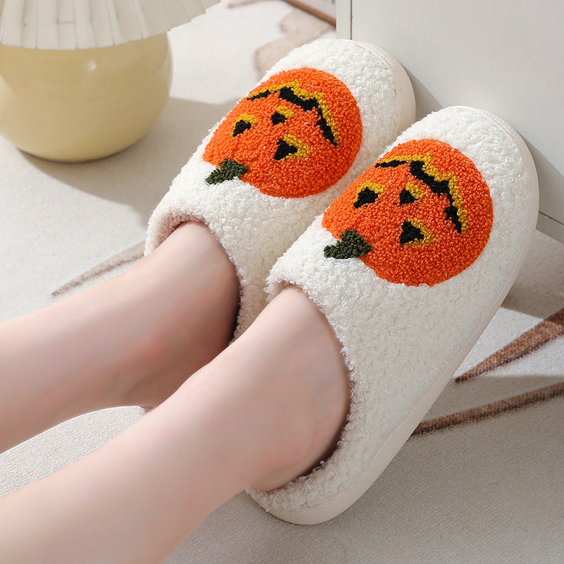 Midnight Bat | Pumpkin Halloween Slippers For Unisex