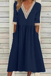 Aleda™ | Collar Mid-Length Dress
