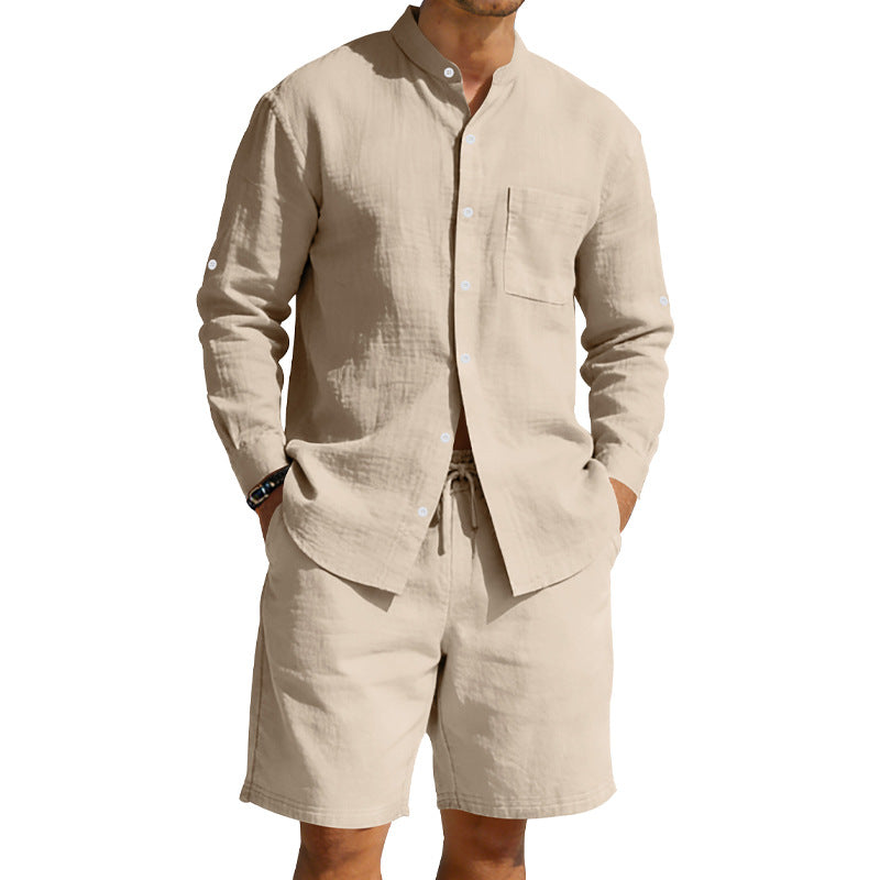 Hugh Barrett | Linen Shirt And Shorts Set For Men