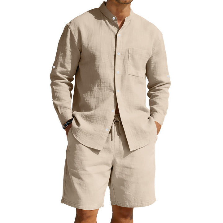 Hugh Barrett | Linen Shirt And Shorts Set For Men