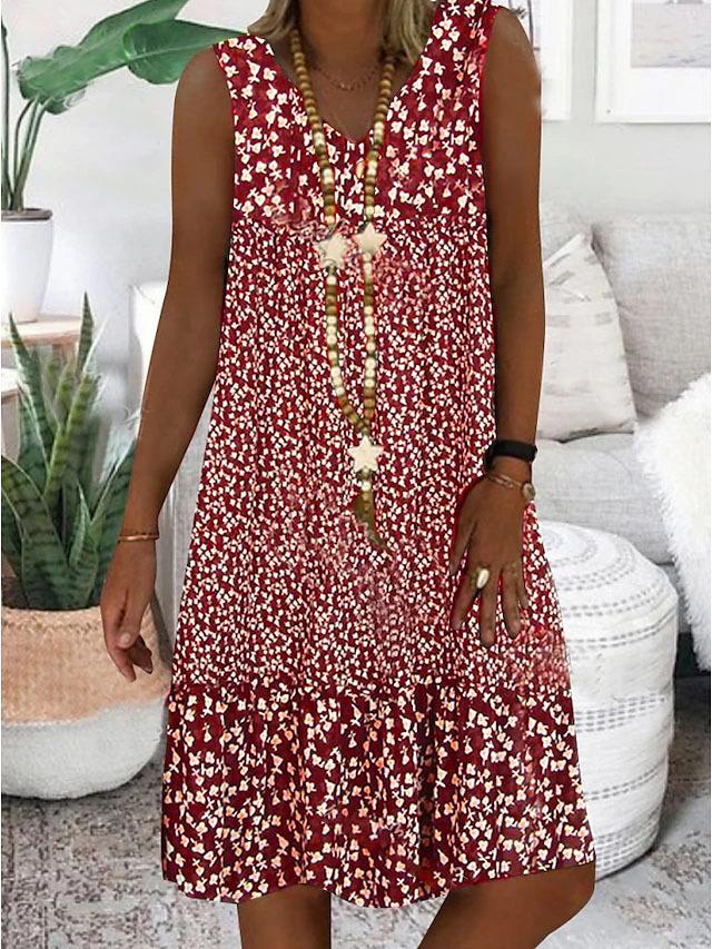 Acacia | Women’s Floral Sleeveless Dress with V-Neck