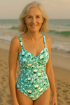 Eloise | Women’s Floral Swimsuit with V-Neckline