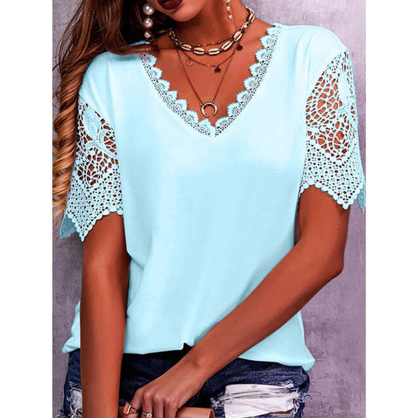 Eliza Williams | Lace V-Neck Blouse For Women