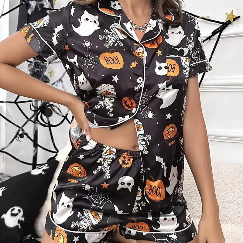 Spooky Pumpkin | Halloween Pyjama Set For Women