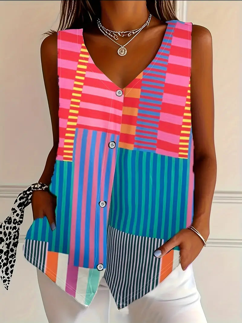 Gina | Women’s Timeless Pattern Blouse with Soft Drape