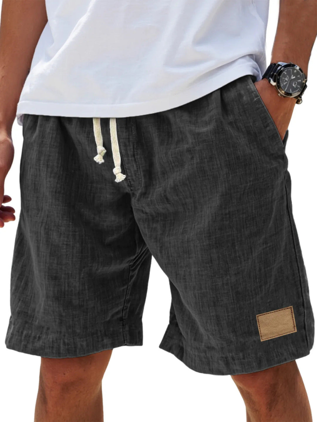 Noah Kirkland | Linen Blend Relaxed Shorts For Men