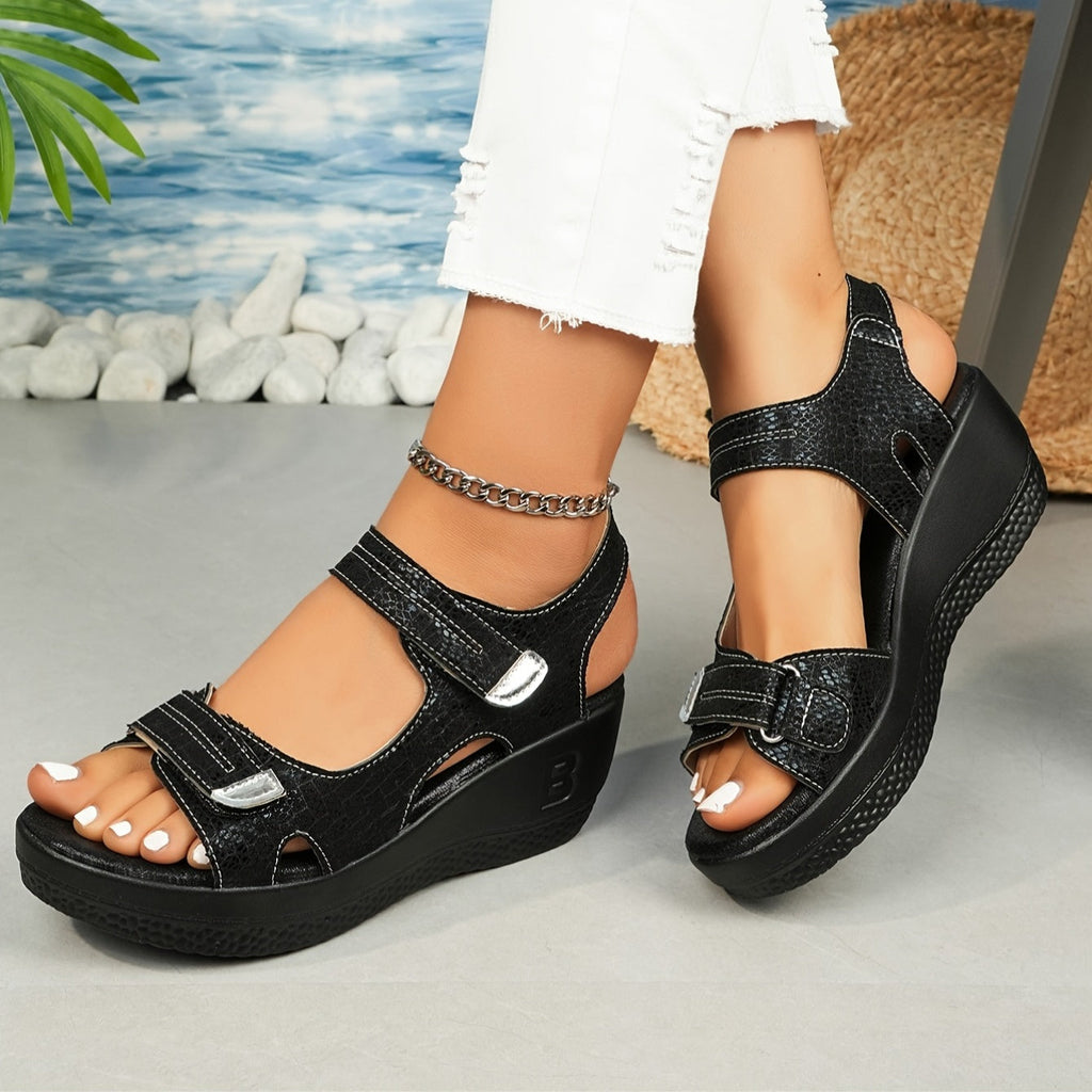 Lyra | Women’s Comfort-Lift Wedge Sandals with Cushioned Sole