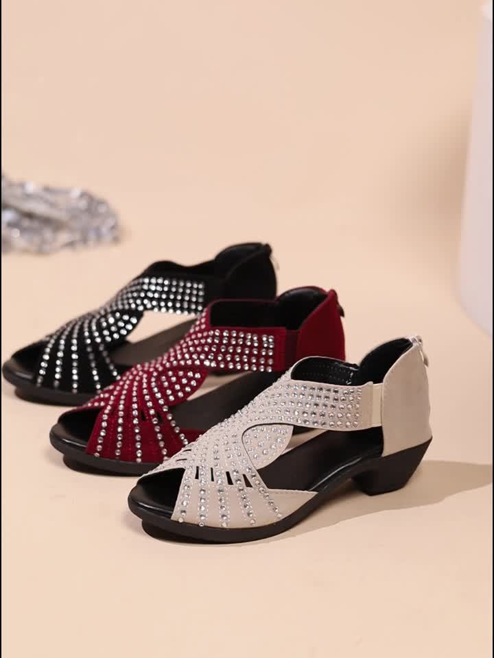 Zayla | Women’s Sparkle Sandals with Subtle Sparkle Detailing