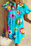 Tilly | Women’s Floral Maxi Dress with Draped Silhouette