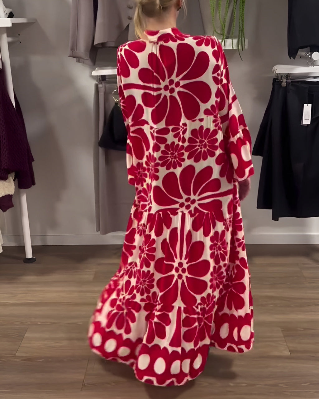 Marielle | Women’s Floral Maxi Dress with Fluid Movement