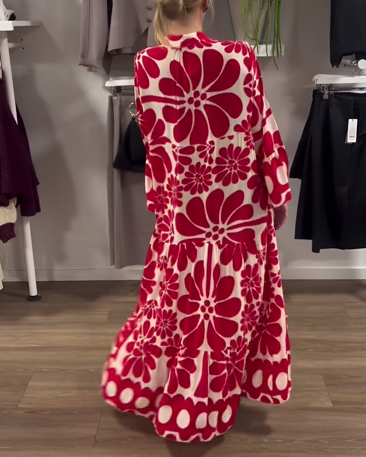 Marielle | Women’s Floral Maxi Dress with Fluid Movement