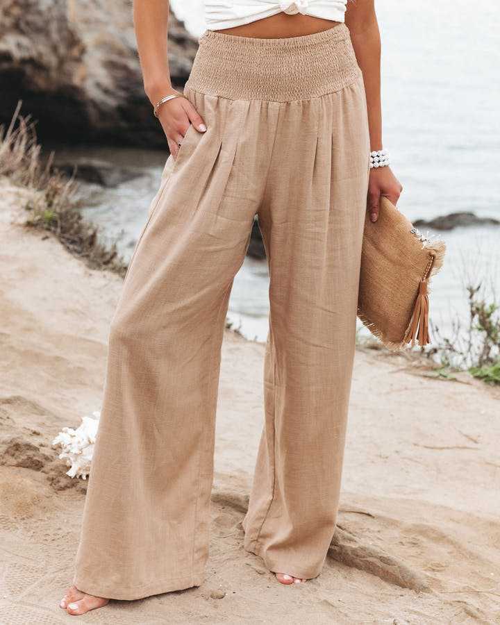 Susan | Women’s Flowing Beach Pants with Wide Legs