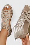 Bellerose | Women's Strappy Embellished Flat Sandals