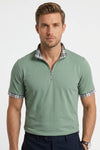 Benjamin Foster | Half-Zip Polo Shirt For Men