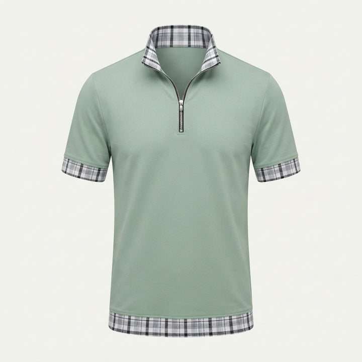 Benjamin Foster | Half-Zip Polo Shirt For Men