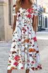 Briar | Women's Floral Short Sleeve Midi Dress