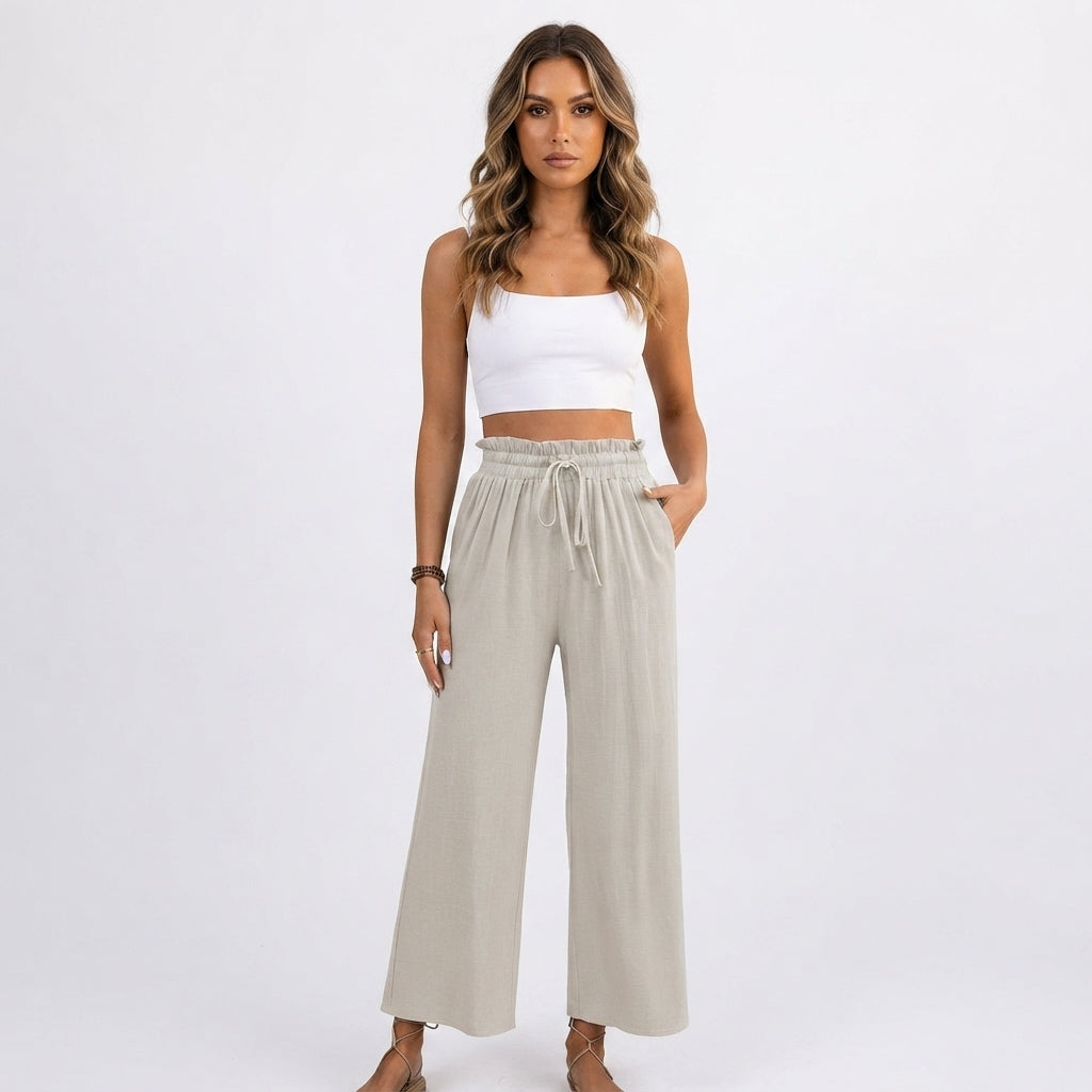Bridget Wallace | Wide Leg High Waist Trousers For Women