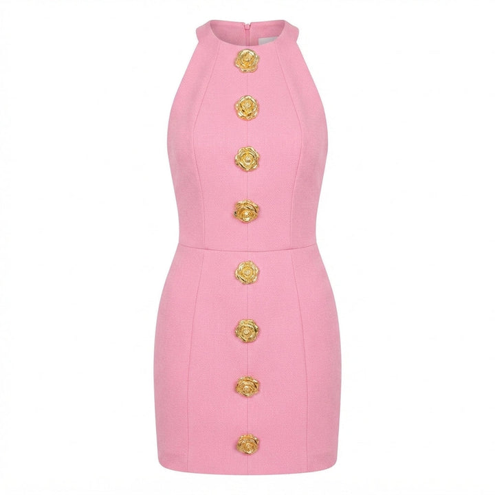 Bridie Nash | Rose Button Cocktail Dress For Women