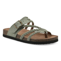 Bronte | Women’s Braided Buckle Sandals with Cork Footbed