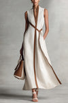 Brynlee | Women's Wrap Sleeveless Maxi Dress