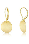 Retro Golden Disc Earrings
