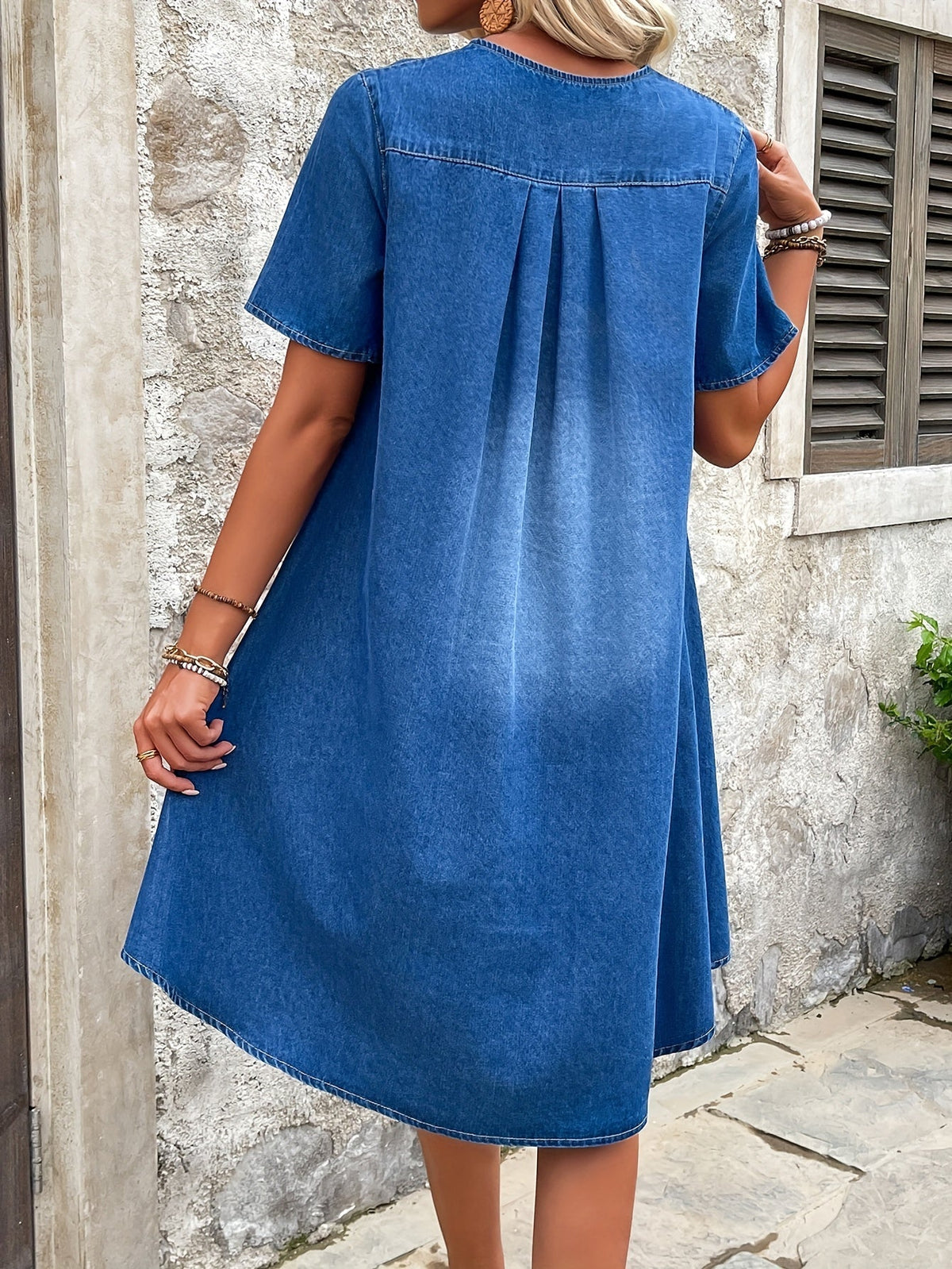 Winslet | Women’s Blue Dress with Timeless Fit