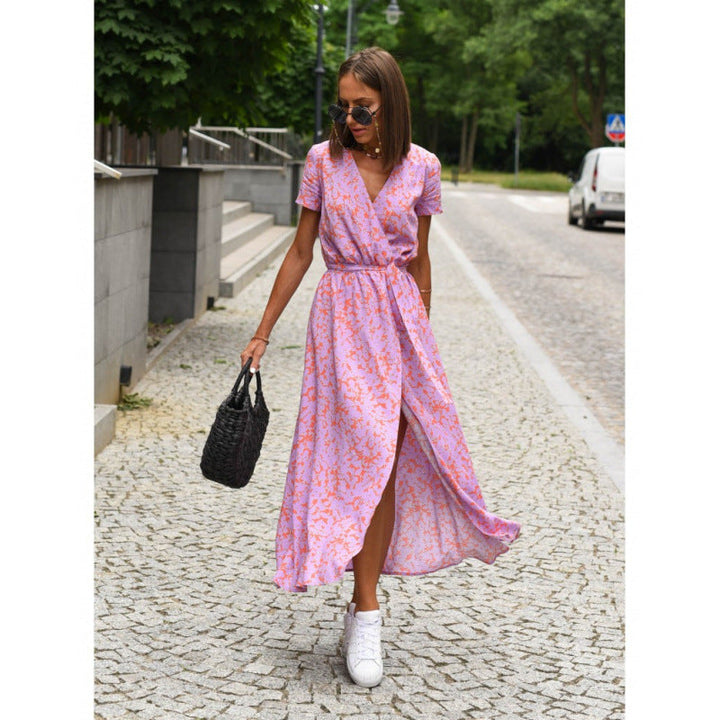 Grace Anderson | Wrap V-Neck Summer Dress For Women