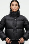 Juliette Moreau | Cropped Puffer Jacket With Luxe Finish For Women