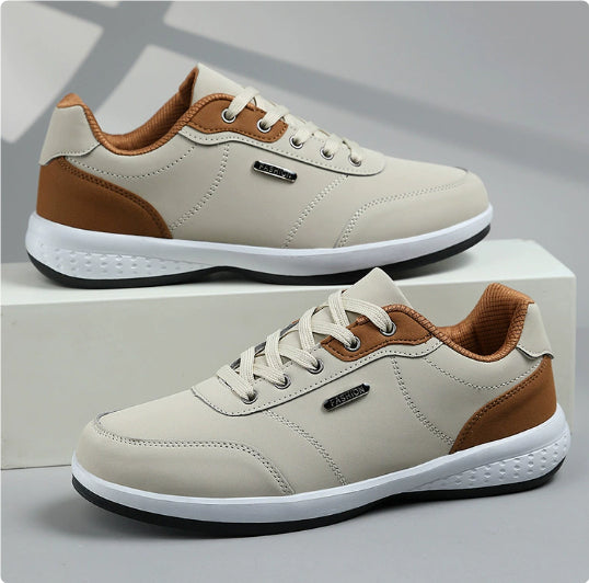 Harvey Dawson | Lace-Up Leather Sneakers For Men